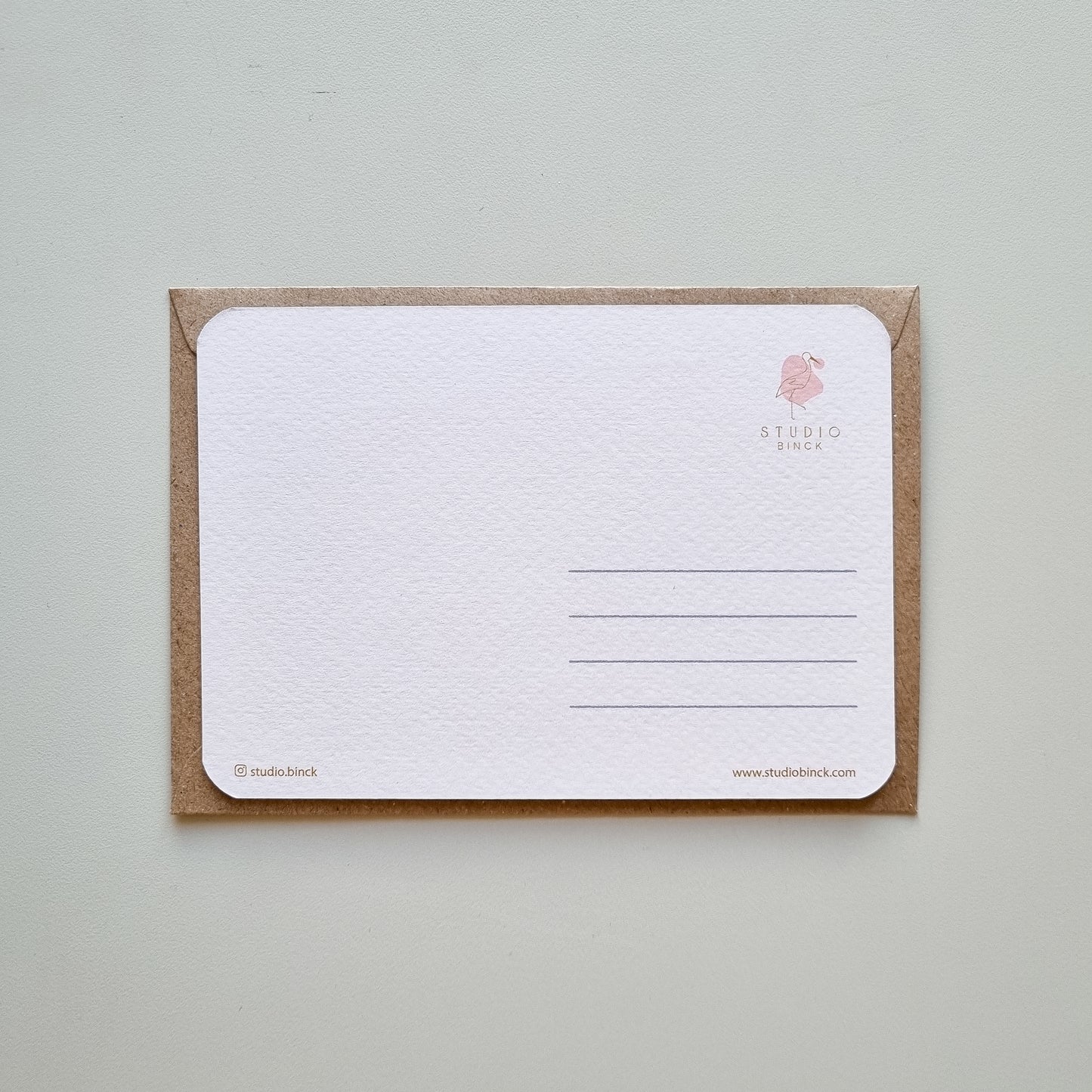 Postcard BETTA roze