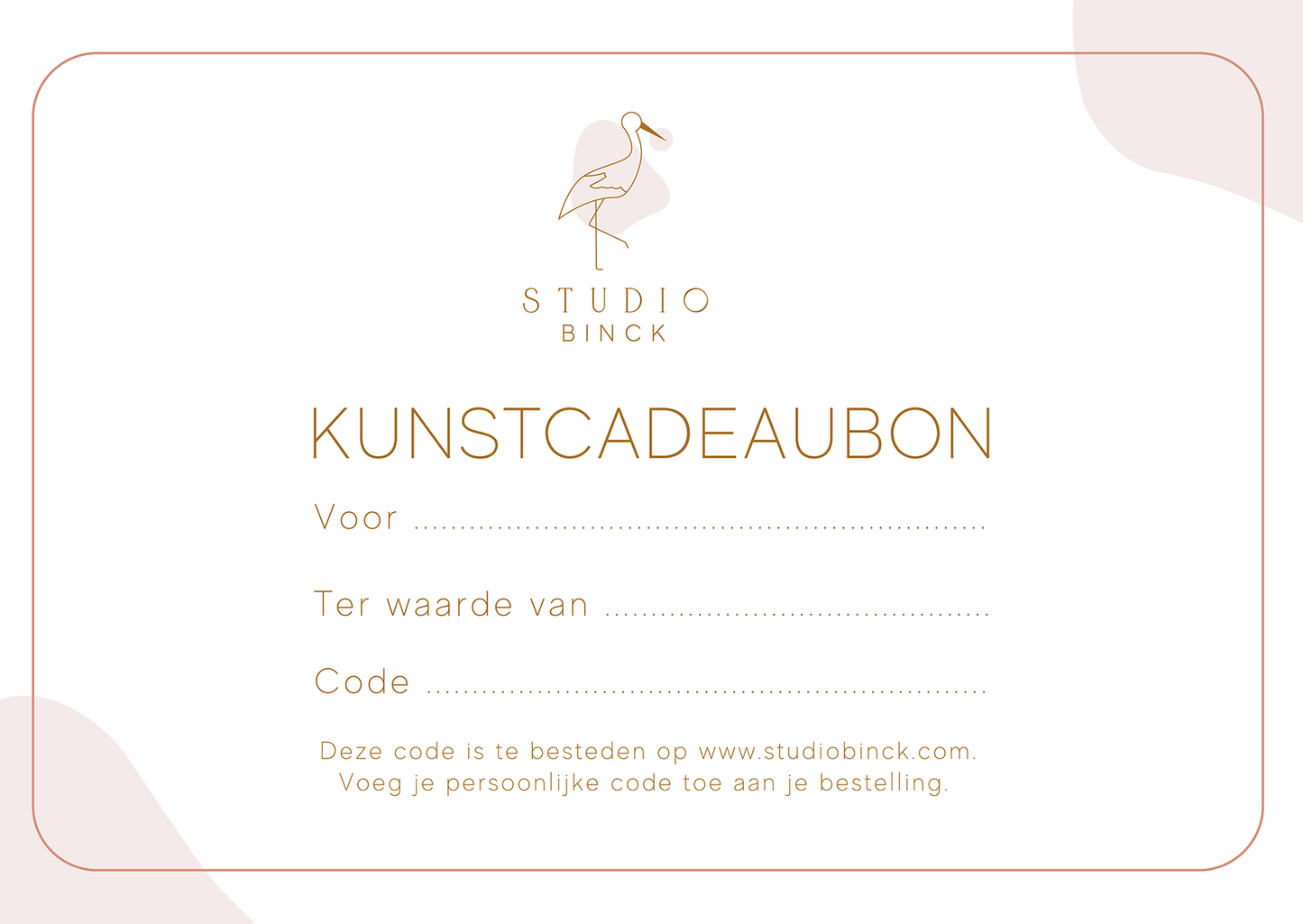 Cadeaubon Studio Binck