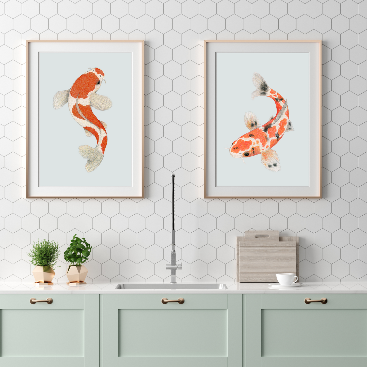 Fine art print KOHAKU KOI