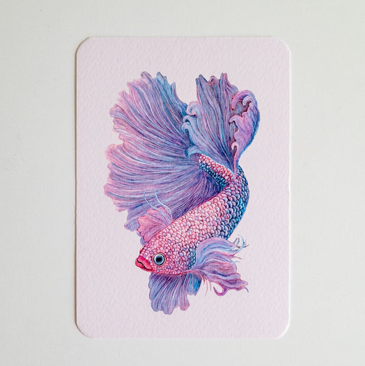 Postcard BETTA roze