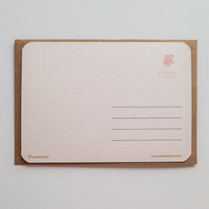 Postcard NO MONKEY BUSINESS